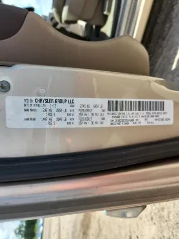 2012 CHRYSLER TOWN & COUNTRY TOURING  