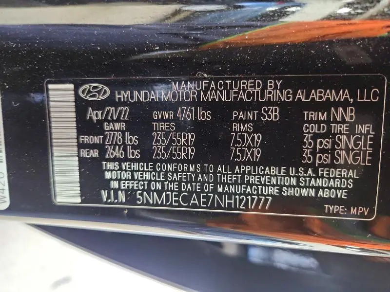 2022 HYUNDAI TUCSON LIMITED  