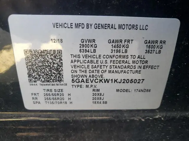 2019 BUICK ENCLAVE AVENIR  