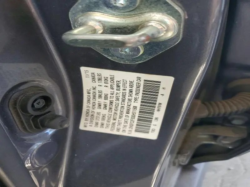 2016 HONDA CIVIC LX  