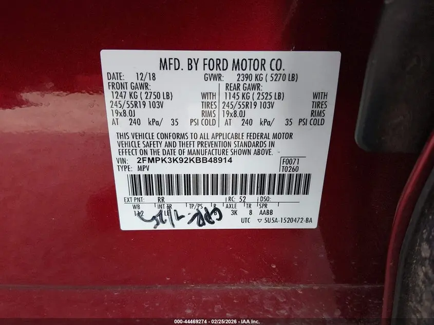 2019 FORD EDGE TITANIUM