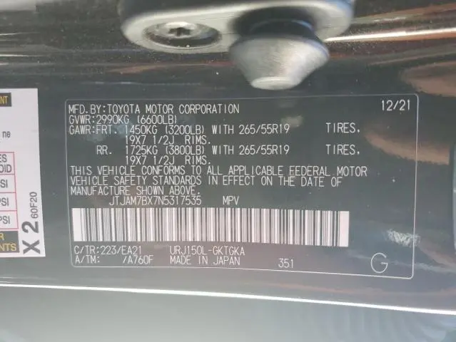 2022 LEXUS GX 460