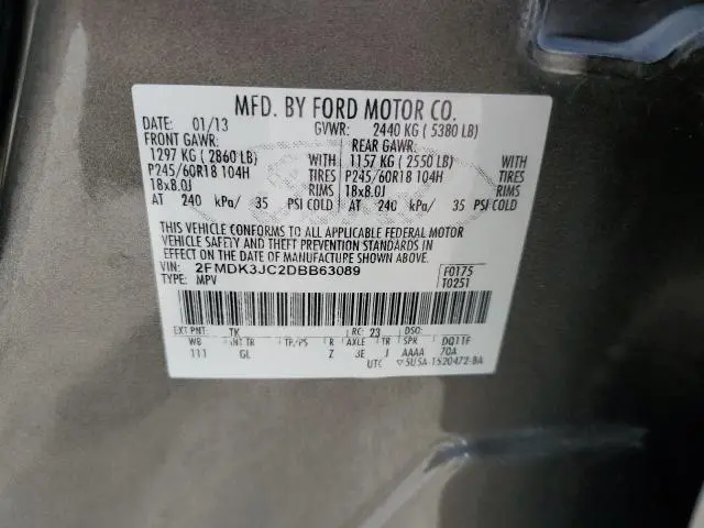 2013 FORD EDGE SEL  