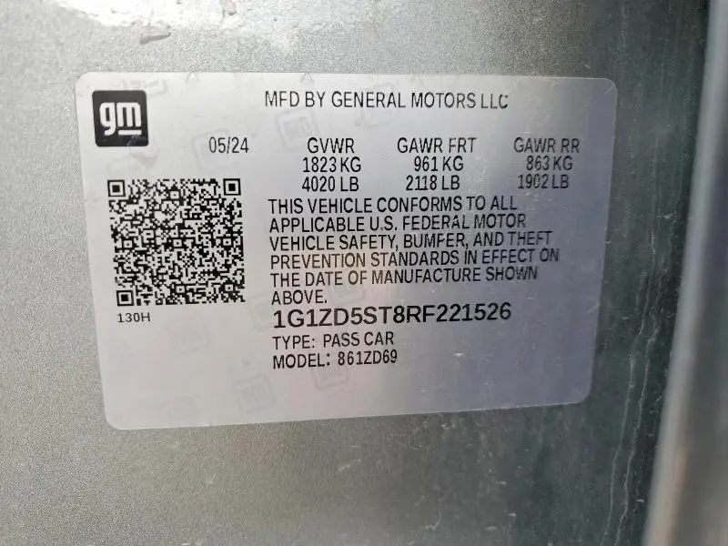 2024 CHEVROLET MALIBU LT  