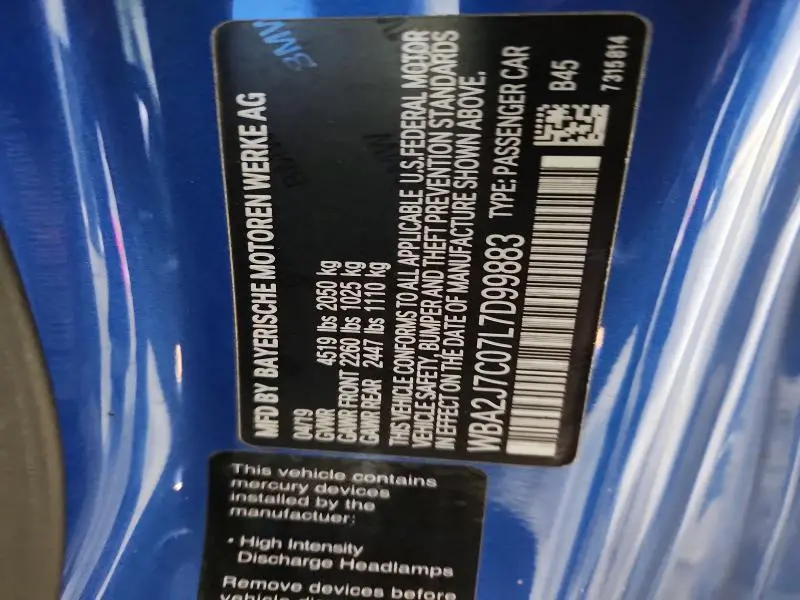 2020 BMW M240XI   