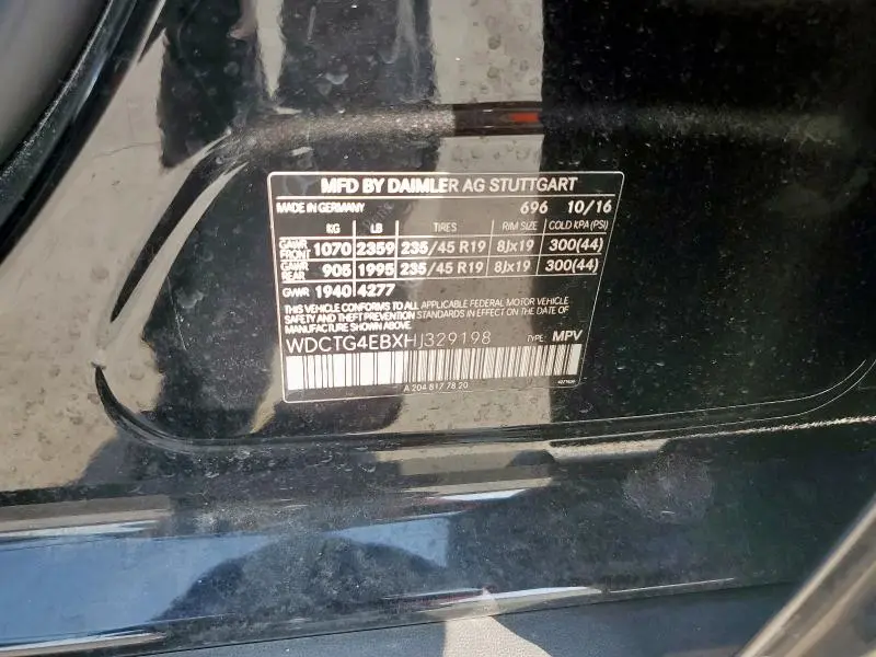 2017 MERCEDES-BENZ GLA 250  