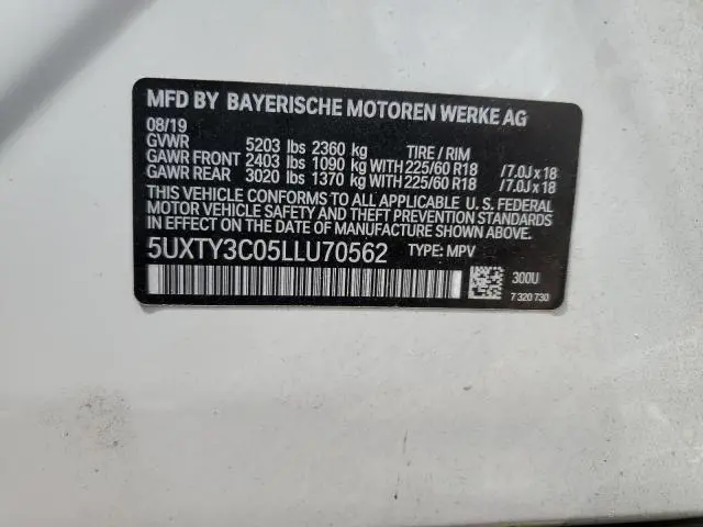 2020 BMW X3 SDRIVE30I  