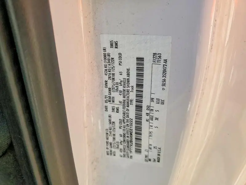 2021 FORD F250 SUPER DUTY  