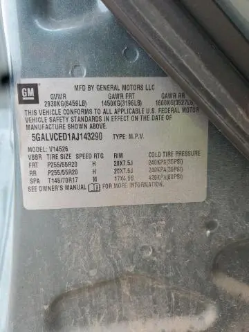 2010 BUICK ENCLAVE CXL