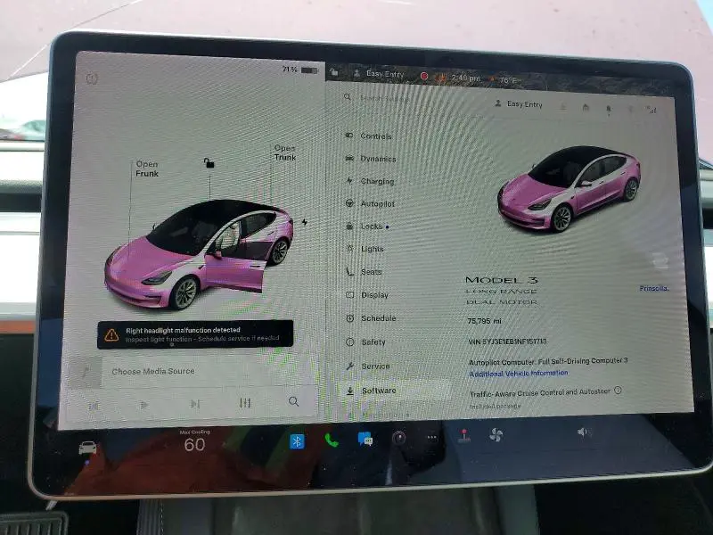 2022 TESLA MODEL 3   