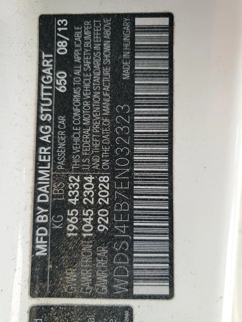 2014 MERCEDES-BENZ CLA 250  