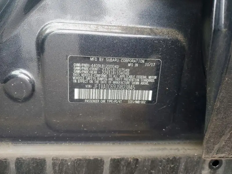 2018 SUBARU WRX PREMIUM  