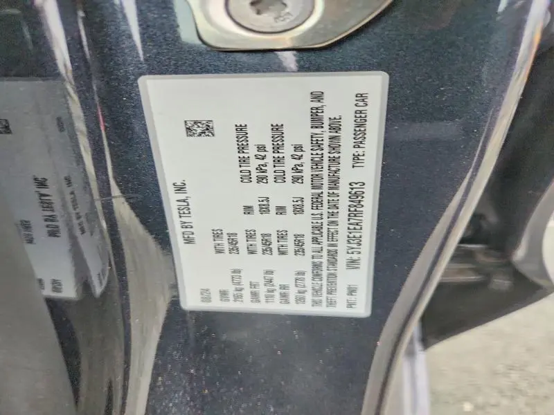 2024 TESLA MODEL 3   