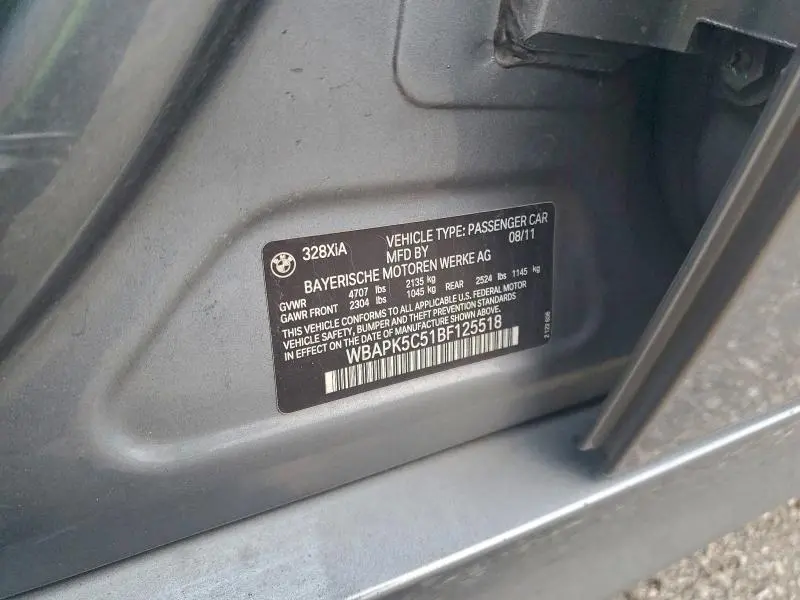 2011 BMW 328 XI SULEV  