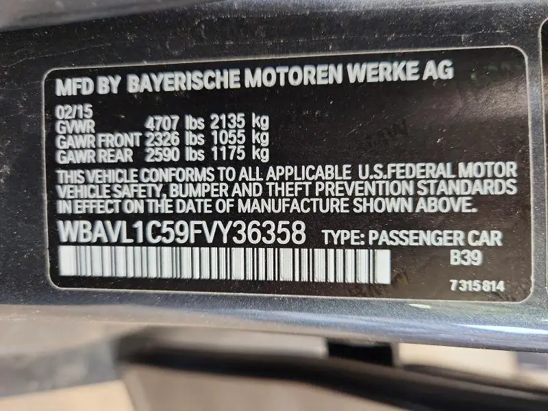 2015 BMW X1 XDRIVE28I  