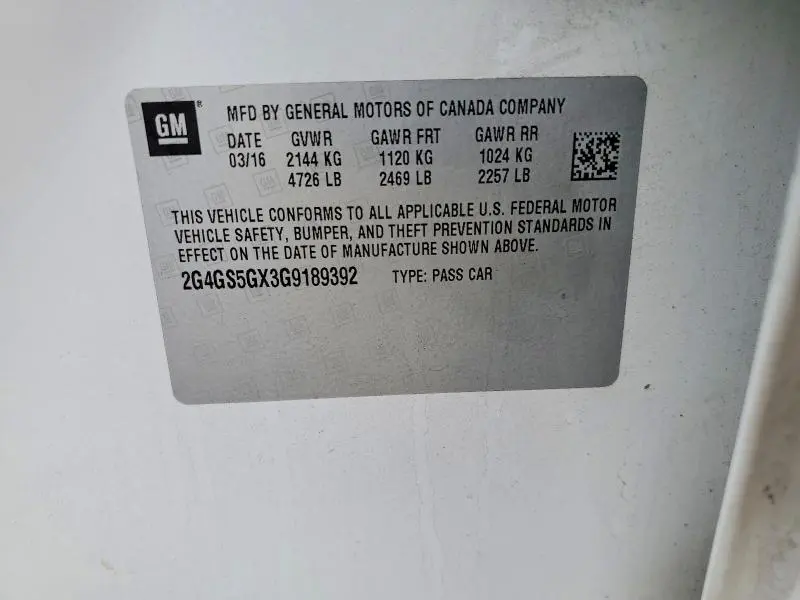 2016 BUICK REGAL PREMIUM  