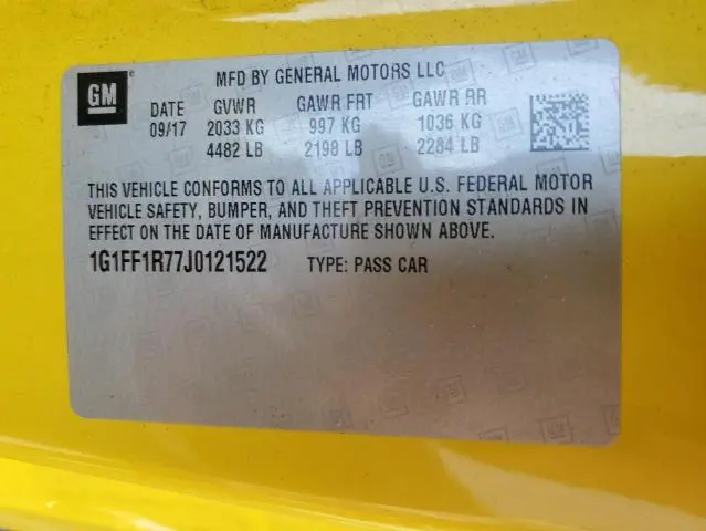 2018 CHEVROLET CAMARO SS  