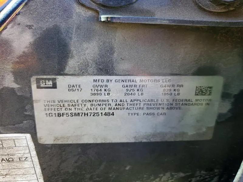 2017 CHEVROLET CRUZE PREMIER  