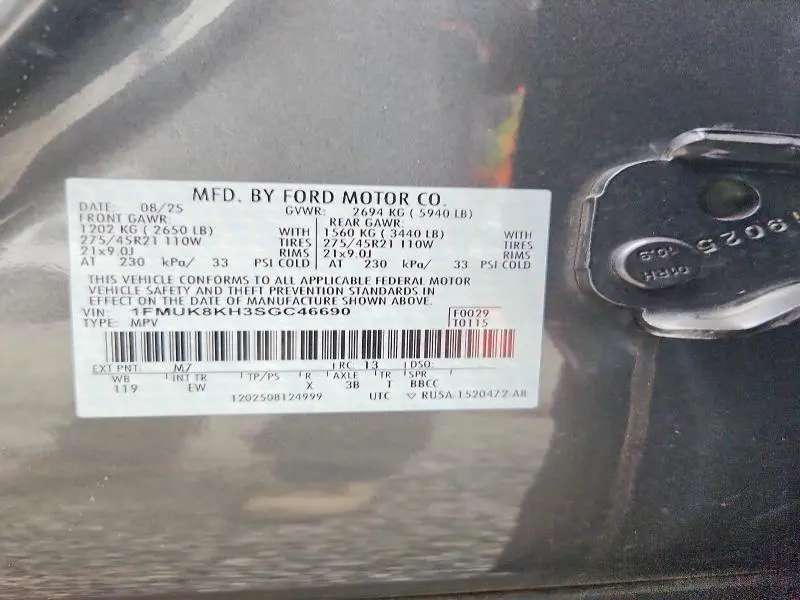 2025 FORD EXPLORER ST-LINE  