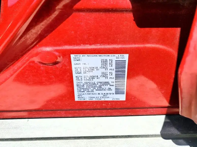 2015 NISSAN ROGUE SL  