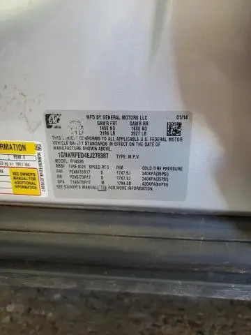 2014 CHEVROLET TRAVERSE LS  