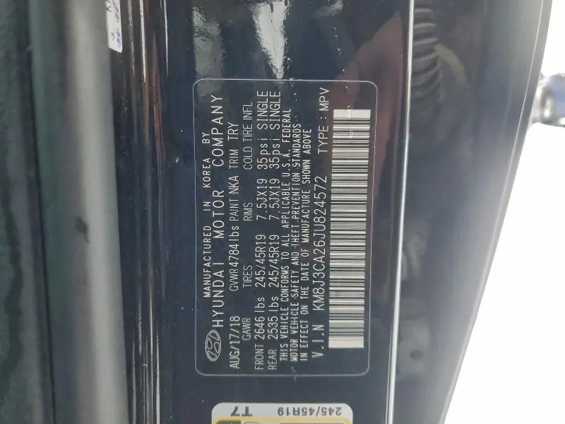 2018 HYUNDAI TUCSON VALUE  