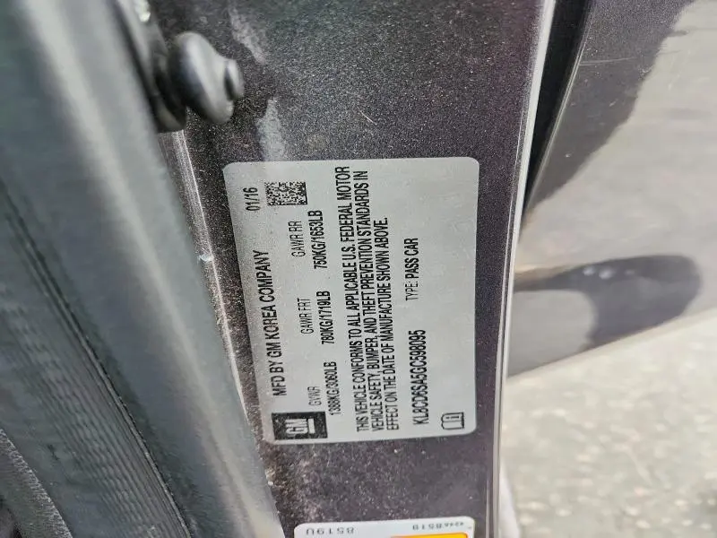 2016 CHEVROLET SPARK 1LT  