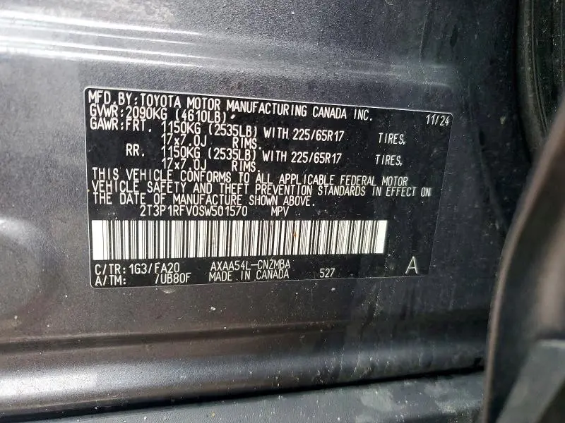 2025 TOYOTA RAV4 XLE  