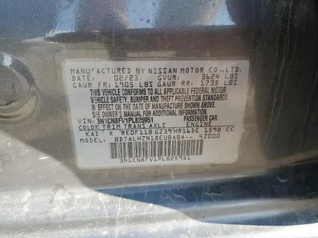 2023 NISSAN VERSA SR  