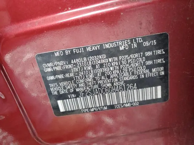 2016 SUBARU FORESTER 2.5I PREMIUM  