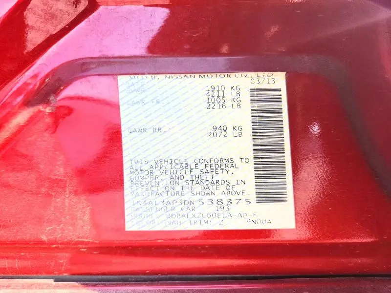 2013 NISSAN ALTIMA 2.5  