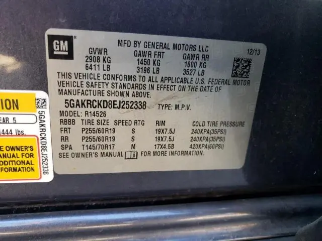 2014 BUICK ENCLAVE