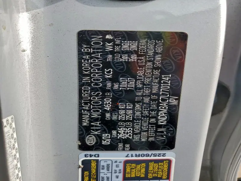 2020 KIA SPORTAGE LX  