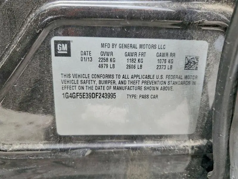 2013 BUICK LACROSSE PREMIUM  