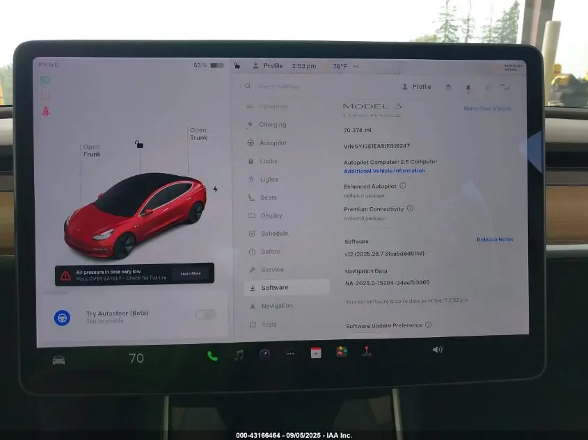 2018 TESLA MODEL 3 LONG RANGE/MID RANGE