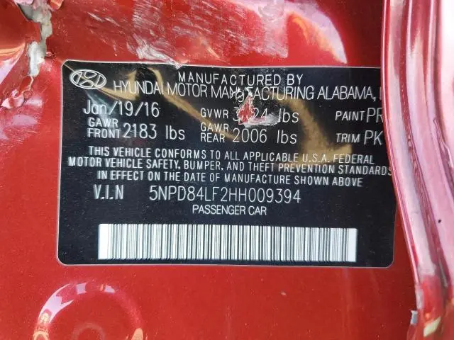 2017 HYUNDAI ELANTRA SE  