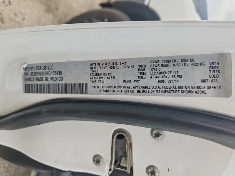 2022 RAM 3500 TRADESMAN  