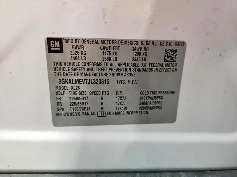 2018 GMC TERRAIN SLE  