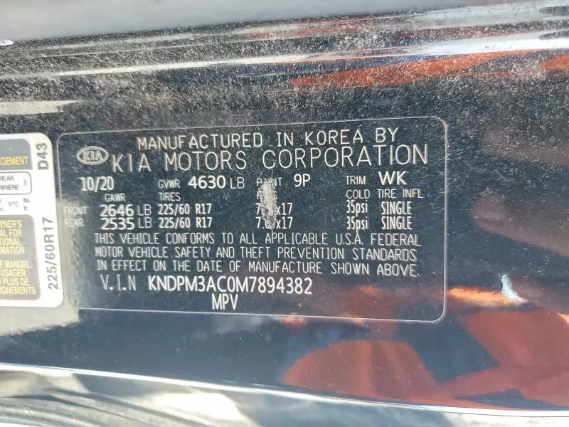 2021 KIA SPORTAGE LX  