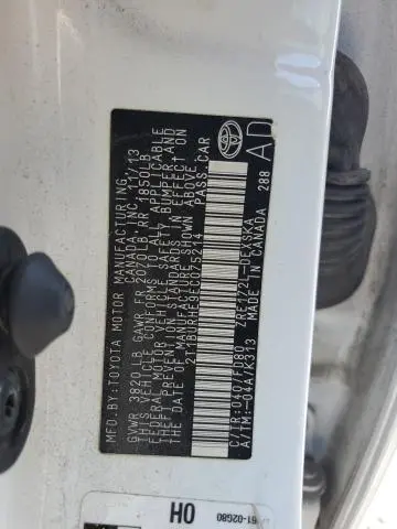 2014 TOYOTA COROLLA L  