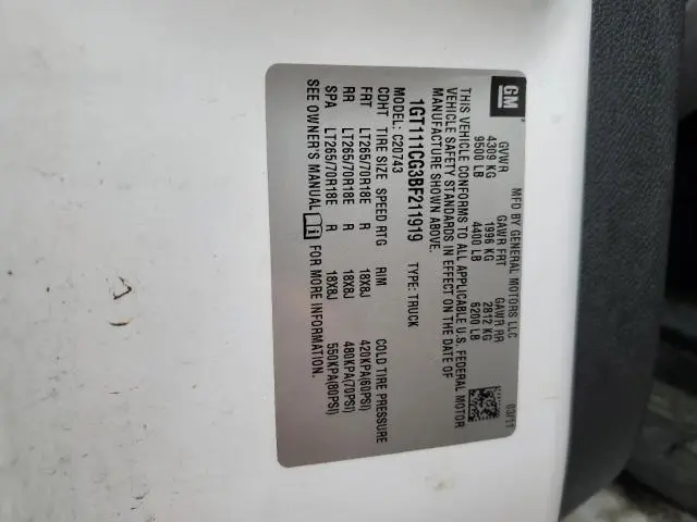 2011 GMC SIERRA C2500 SLT  