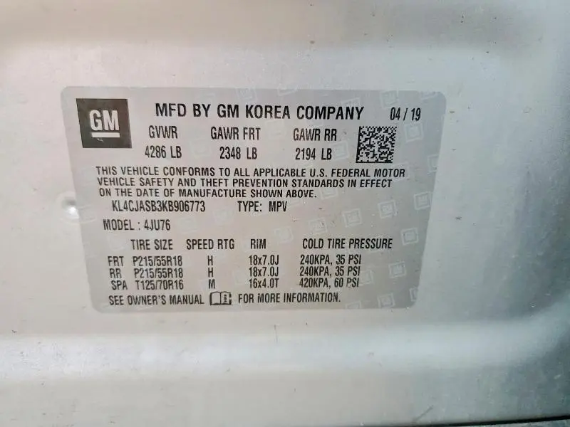2019 BUICK ENCORE PREFERRED  