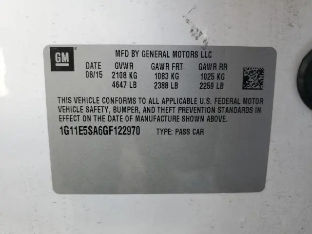 2016 CHEVROLET MALIBU LIMITED LTZ
