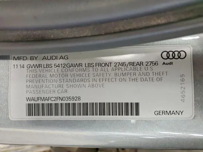 2015 AUDI A6 PREMIUM PLUS  