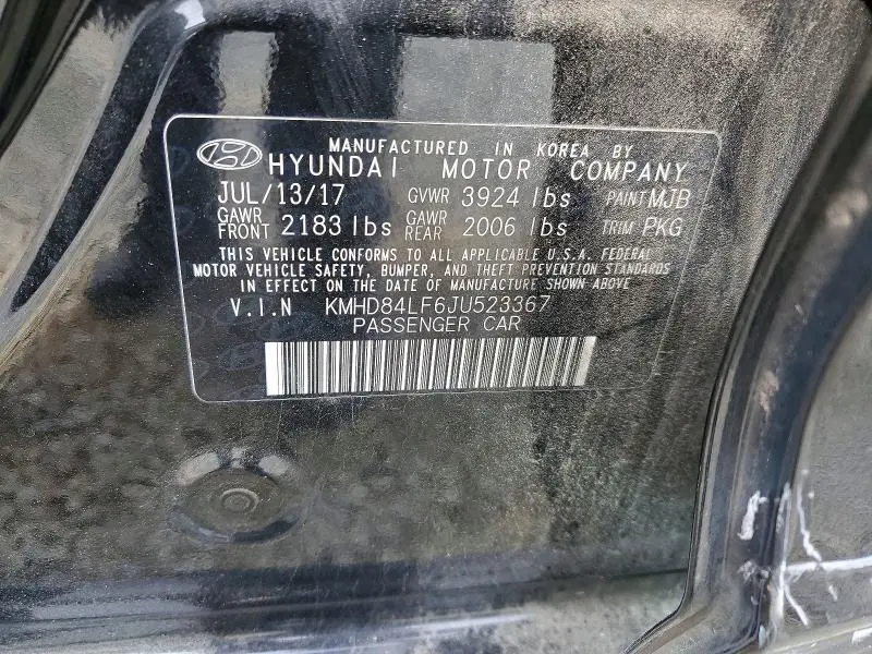 2018 HYUNDAI ELANTRA SEL  