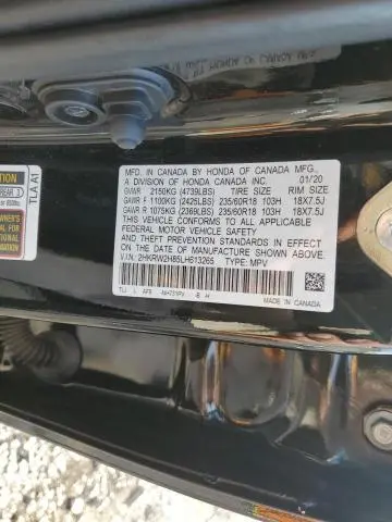 2020 HONDA CR-V EXL  