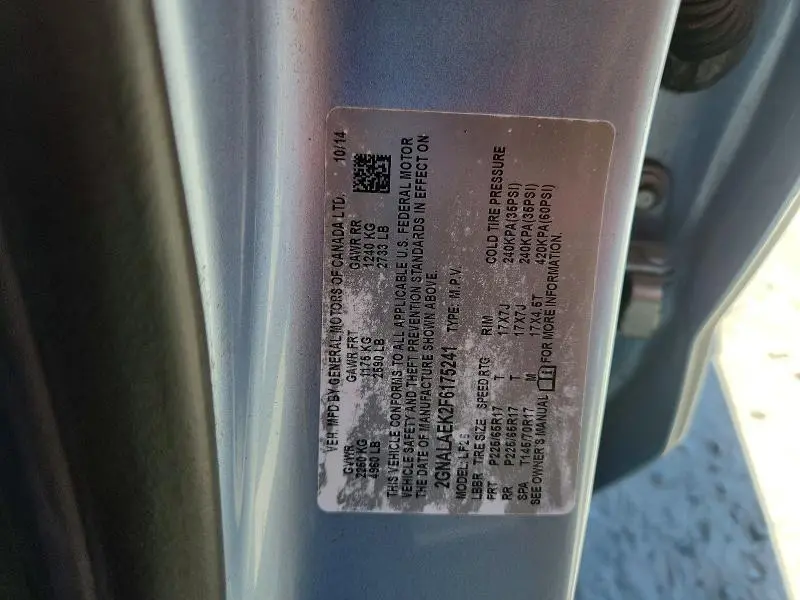 2015 CHEVROLET EQUINOX LS  