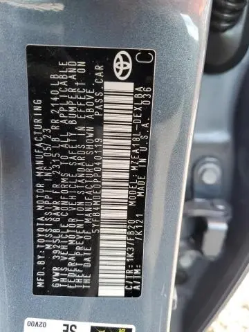 2023 TOYOTA COROLLA LE  