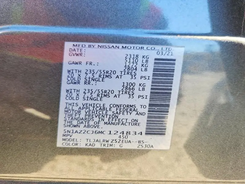 2021 NISSAN MURANO SL  