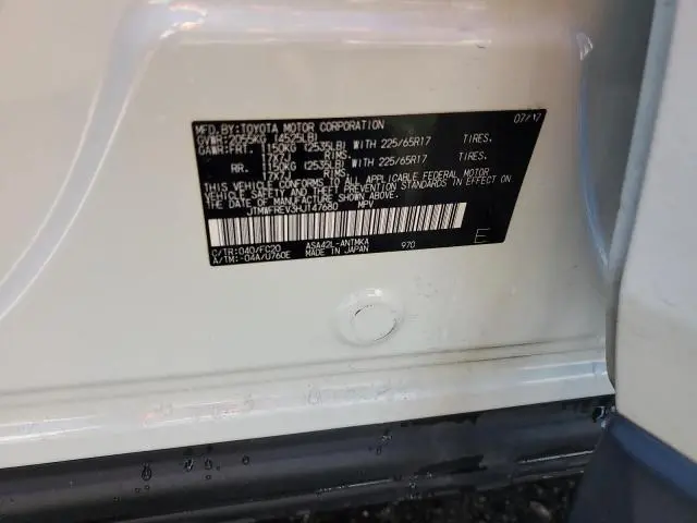 2017 TOYOTA RAV4 XLE  